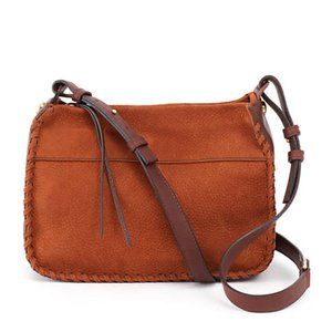 NWT HOBO Banjo Brown Nubuck Leather Crossbody NEW
